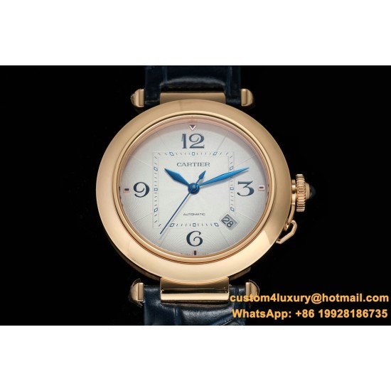 Cartier - Pasha Men(41mm)/Ladies(35mm) RG/LE White/Num KDY Original 9015 Movement