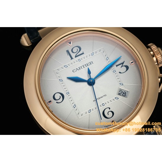 Cartier - Pasha Men(41mm)/Ladies(35mm) RG/LE White/Num KDY Original 9015 Movement