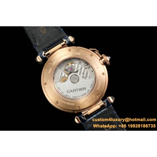 Cartier - Pasha Men(41mm)/Ladies(35mm) RG/LE White/Num KDY Original 9015 Movement