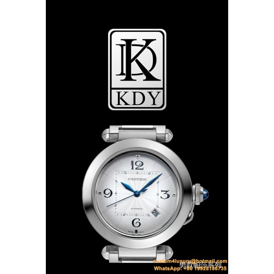 Cartier - Pasha Men 41mm SS/LE White/Num KDY Original 9015 Movement