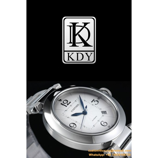 Cartier - Pasha Men 41mm SS/LE White/Num KDY Original 9015 Movement