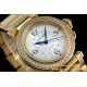 Cartier - Pasha Ladies 35mm Diam YG/YG White/Num KDY Original 9015 Movement