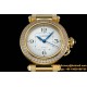 Cartier - Pasha Ladies 35mm Diam YG/YG White/Num KDY Original 9015 Movement