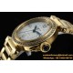 Cartier - Pasha Ladies 35mm Diam YG/YG White/Num KDY Original 9015 Movement