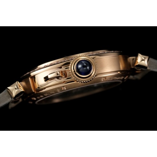 Cartier - Pasha Ladies 35mm Diam RG/LE White/Num KDY Original 9015 Movement
