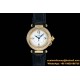 Cartier - Pasha Ladies 35mm Diam YG/LE White/Num KDY Original 9015 Movement