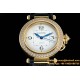 Cartier - Pasha Ladies 35mm Diam YG/LE White/Num KDY Original 9015 Movement