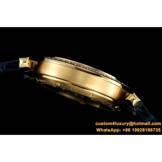 Cartier - Pasha Ladies 35mm Diam YG/LE White/Num KDY Original 9015 Movement
