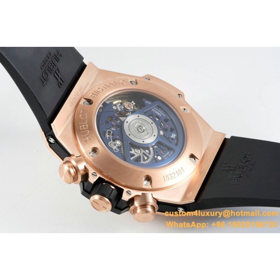Big Bang Unico 42mm RG/RU Skeleton Blue Dial BBF HUB1280