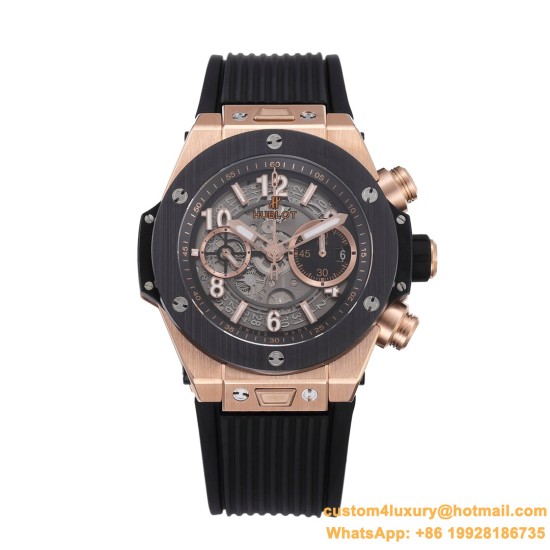 Big Bang Unico 42mm RG/RU Black Ceramic Bezel BBF HUB1280