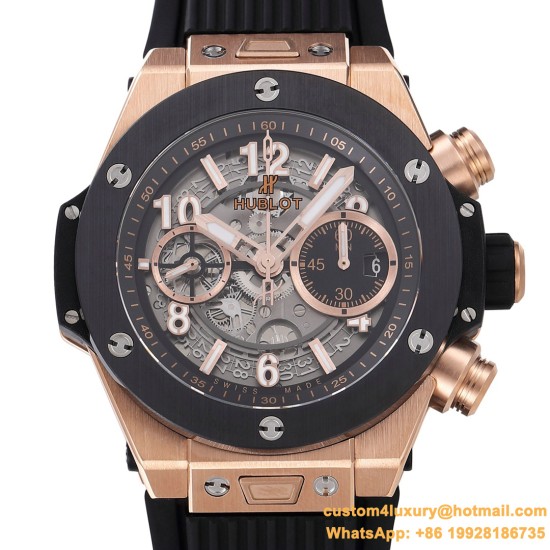 Big Bang Unico 42mm RG/RU Black Ceramic Bezel BBF HUB1280