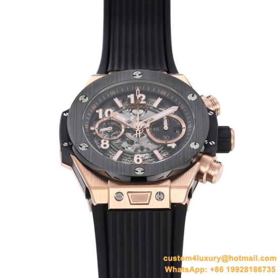 Big Bang Unico 42mm RG/RU Black Ceramic Bezel BBF HUB1280