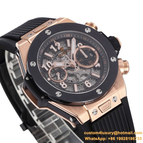 Big Bang Unico 42mm RG/RU Black Ceramic Bezel BBF HUB1280