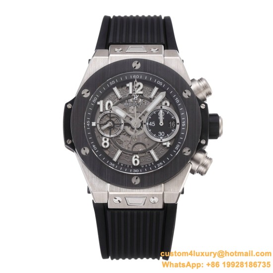 Big Bang Unico 42mm Ceramic TI/RU Skeleton dial BBF HUB1280