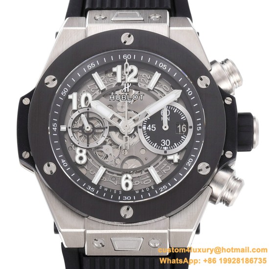Big Bang Unico 42mm Ceramic TI/RU Skeleton dial BBF HUB1280