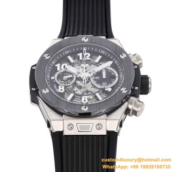 Big Bang Unico 42mm Ceramic TI/RU Skeleton dial BBF HUB1280