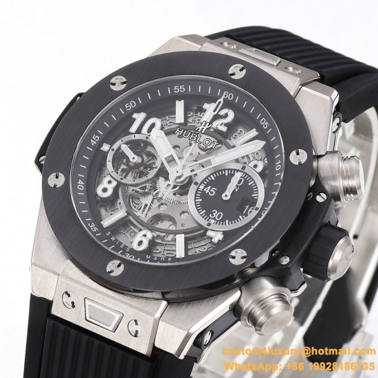 Big Bang Unico 42mm Ceramic TI/RU Skeleton dial BBF HUB1280