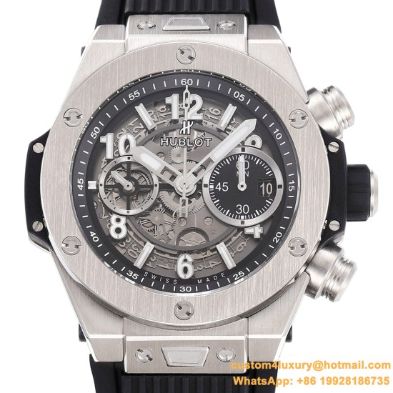 Big Bang Unico 42mm TI/RU Skeleton Black Dial BBF HUB1280