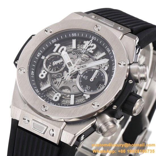 Big Bang Unico 42mm TI/RU Skeleton Black Dial BBF HUB1280
