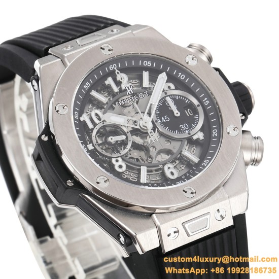 Big Bang Unico 42mm TI/RU Skeleton Black Dial BBF HUB1280