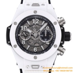 Big Bang Unico 42mm White Ceramic/RU Skeleton Dial BBF HUB1280