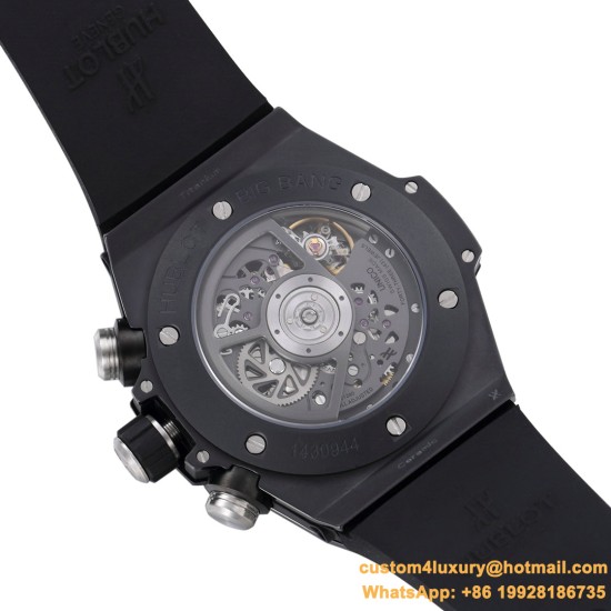 Big Bang Unico 42mm Black Ceramic/RU Skeleton Dial BBF HUB1280