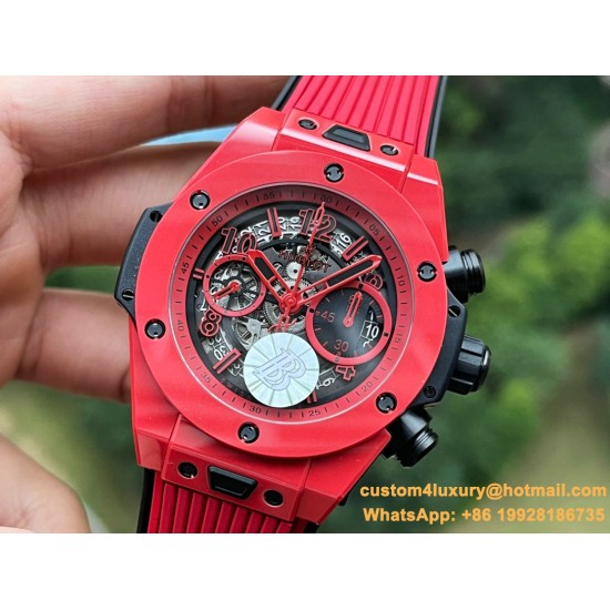 Big Bang Unico Red Magic Ceramic 42mm Seketon/Num BBF HUB1280