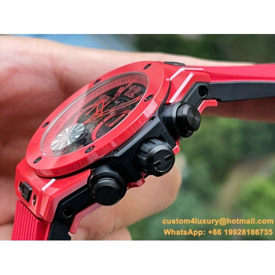 Big Bang Unico Red Magic Ceramic 42mm Seketon/Num BBF HUB1280