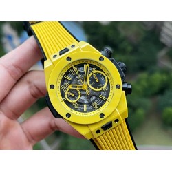 Big Bang Unico 42mm Yellow Magic Ceramic/RU Skeleton Dial BBF A1280