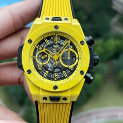 Big Bang Unico 42mm Yellow Magic Ceramic/RU Skeleton Dial BBF A1280