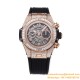 Big Bang Unico 44mm Gems Bezel Titanium/RG/Diams Rubber BBF A1280