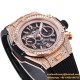 Big Bang Unico 44mm Gems Bezel Titanium/RG/Diams Rubber BBF A1280