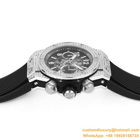 Big Bang Unico 44mm Diams Bezel Titanium/SS/Diams Rubber BBF A1280