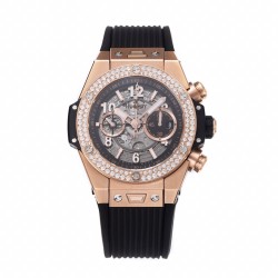 Big Bang Unico 44mm Diams Bezel Titanium/RG Rubber BBF A1280