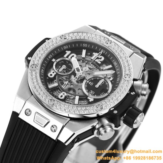 Big Bang Unico 44mm Diams Bezel Titanium/SS Rubber BBF A1280