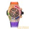 Big Bang Unico 44mm Rainbow Gems Bezel Titanium/SS/Diams Rubber BBF A1280