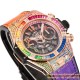 Big Bang Unico 44mm Rainbow Gems Bezel Titanium/SS/Diams Rubber BBF A1280