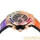 Big Bang Unico 44mm Rainbow Gems Bezel Titanium/SS/Diams Rubber BBF A1280