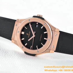 Hublot - Classic Fusion Bang 45mm RG/LE/RU Black WWF A2892 Mod