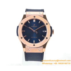 Hublot - Classic Fusion Bang 45mm RG/LE/RU Blue WWF A2892 Mod