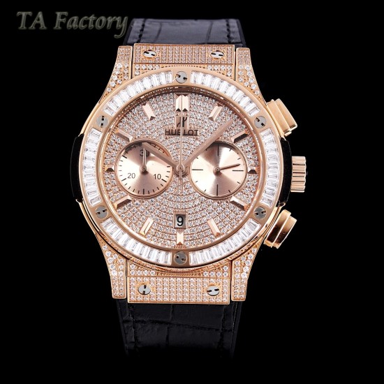 Hublot - Classic Fusion 45mm Diamonds RG/LE Diams Dial TAF HUB 1143