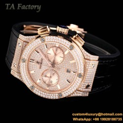 Hublot - Classic Fusion 45mm Diamonds RG/RU Diams Dial TAF HUB 1143