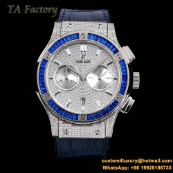Hublot - Classic Fusion 45mm Diamonds SS/RU Diams Dial TAF HUB 1143