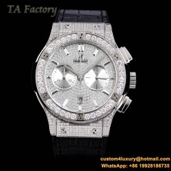 Hublot - Classic Fusion 45mm Diamonds SS/RU Diams Dial TAF HUB 1143