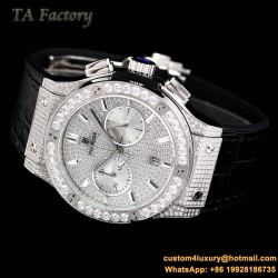 Hublot - Classic Fusion 45mm Diamonds SS/RU Diams Dial TAF HUB 1143