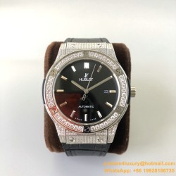 Hublot - Classic Fusion Bang 45mm Diamonds SS/LE Grey MY9015 Mod