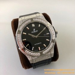 Hublot - Classic Fusion Bang 45mm Diamonds SS/LE Grey MY9015 Mod