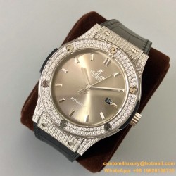 Hublot - Classic Fusion Bang 45mm Diamonds SS/LE Silver MY9015 Mod