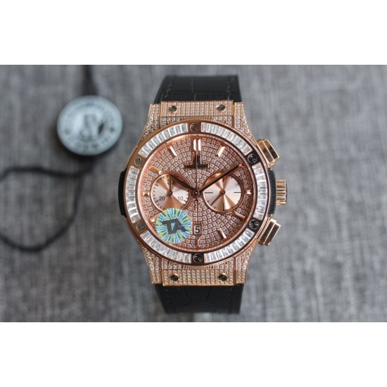 Hublot - Classic Fusion 45mm Diamonds RG/LE Diams Dial TAF HUB 1143