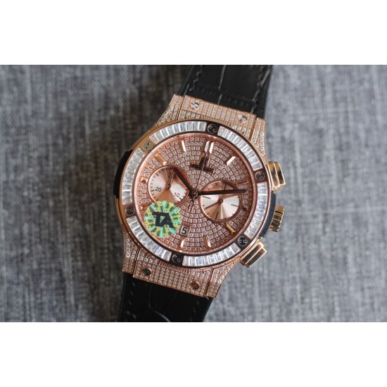 Hublot - Classic Fusion 45mm Diamonds RG/LE Diams Dial TAF HUB 1143